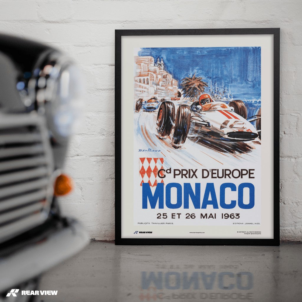 Vintage Grand Prix 1963 - Monaco Art Print