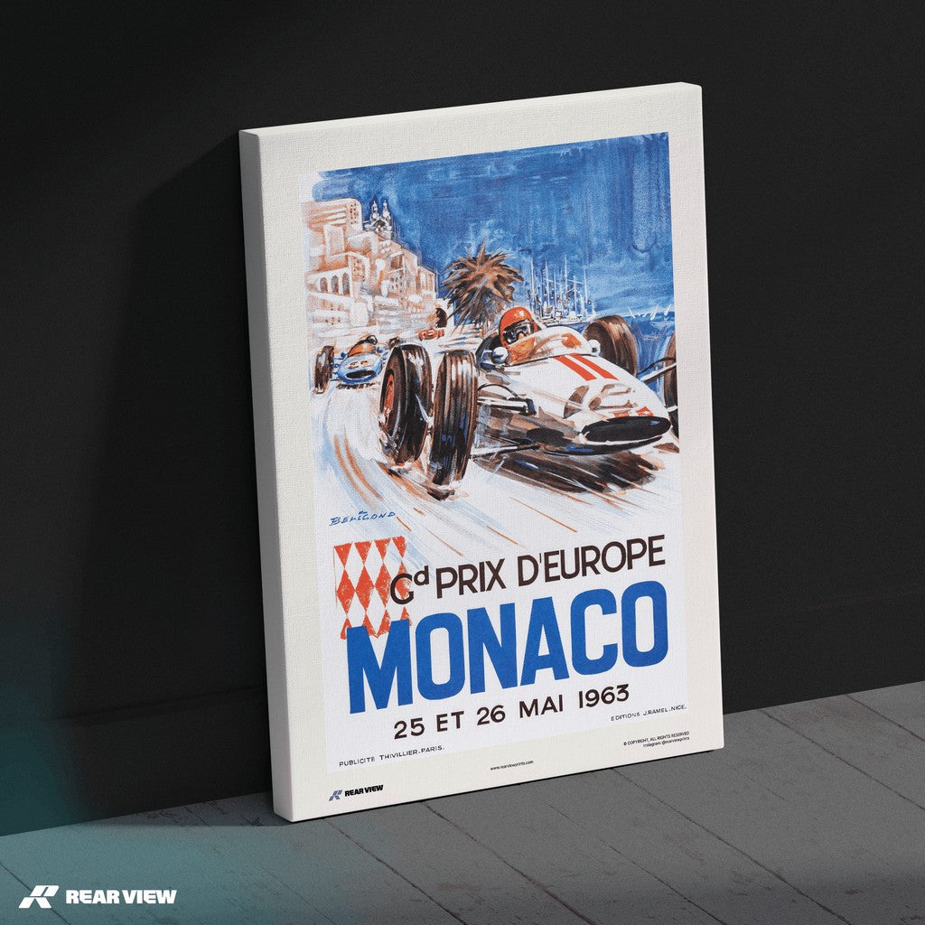 Vintage Grand Prix 1963 - Monaco Art Print