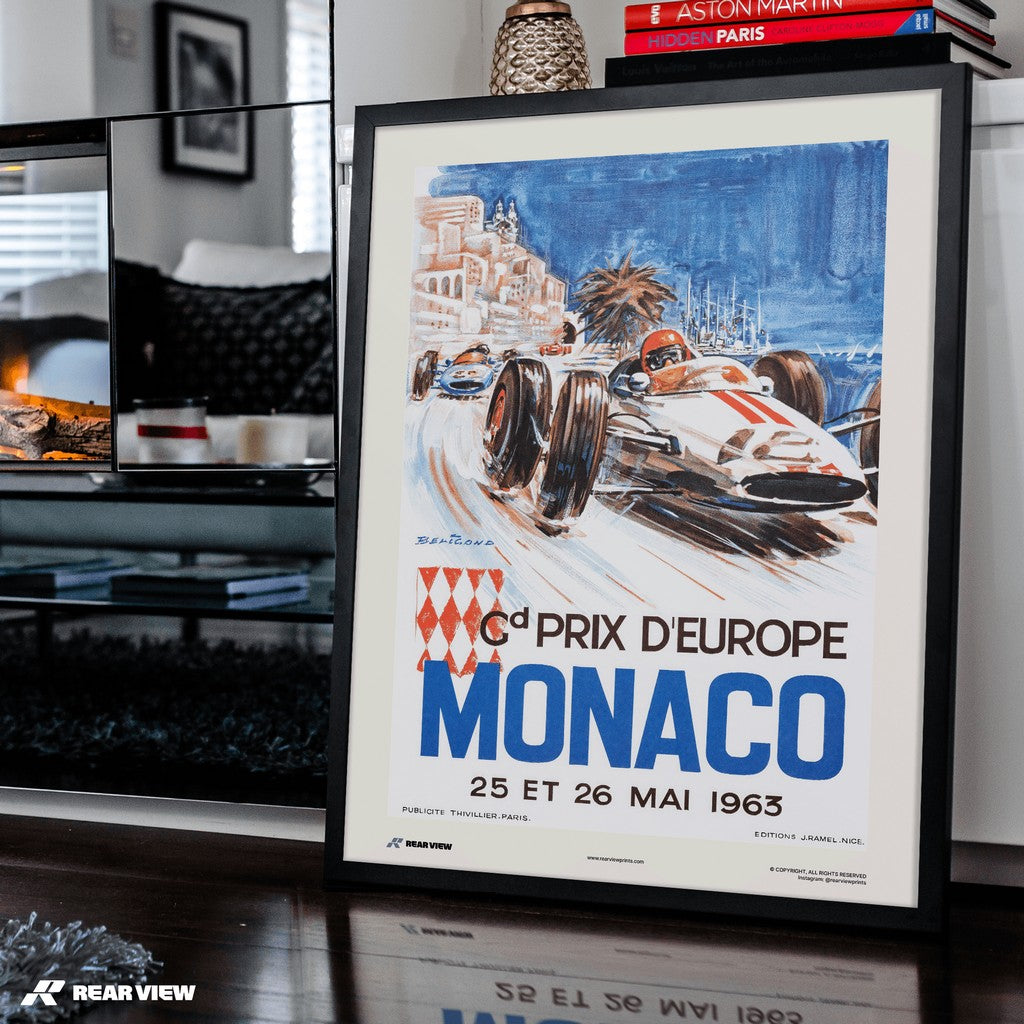 Vintage Grand Prix 1963 - Monaco Art Print