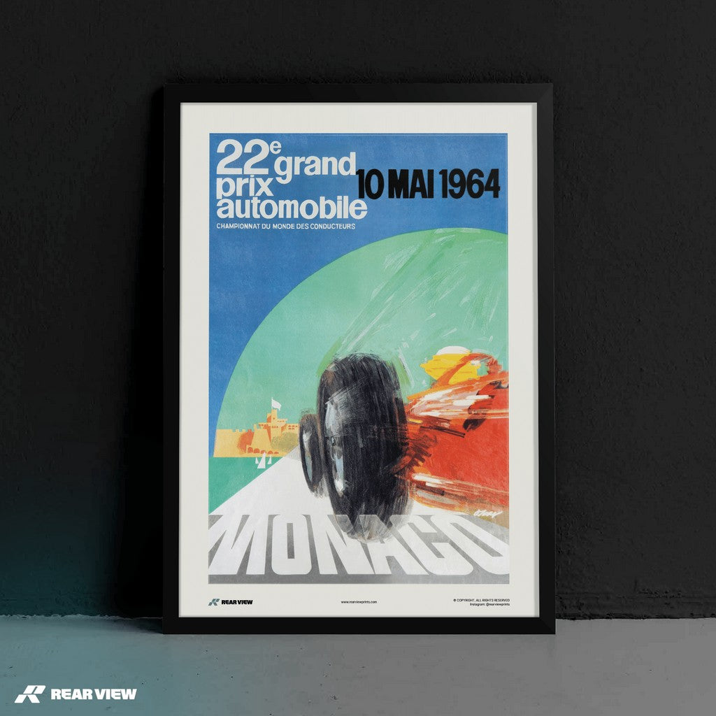 Vintage Grand Prix 1964 - Monaco Art Print