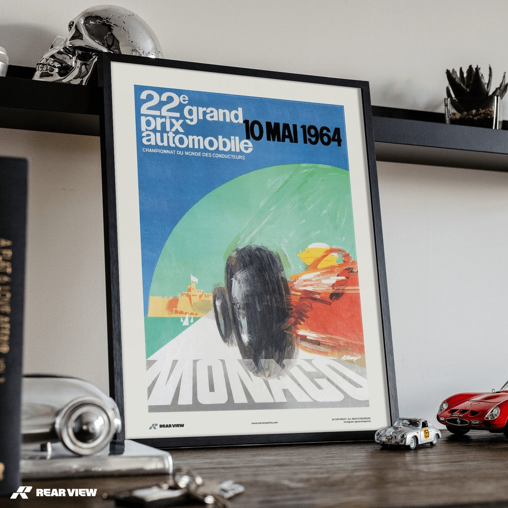 Vintage Grand Prix 1964 - Monaco Art Print