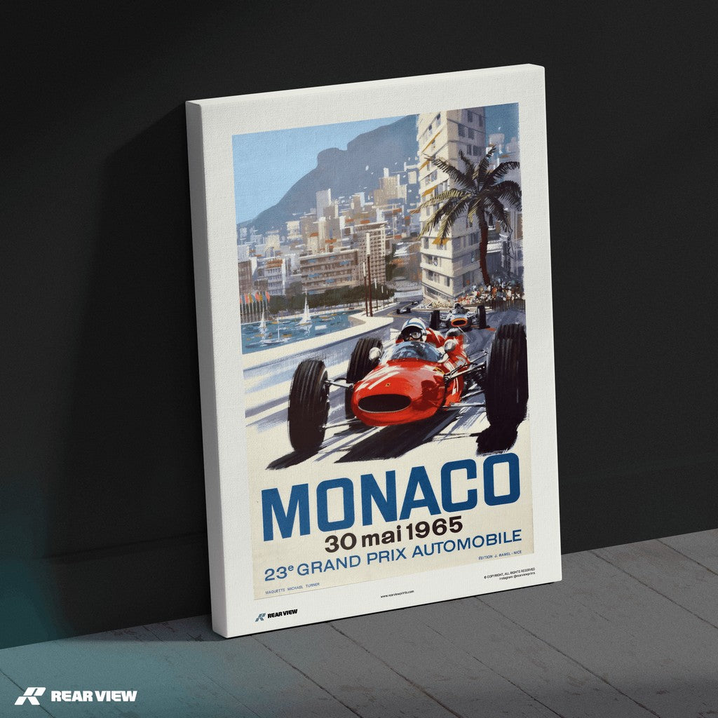 Vintage Grand Prix 1965 - Monaco Art Print