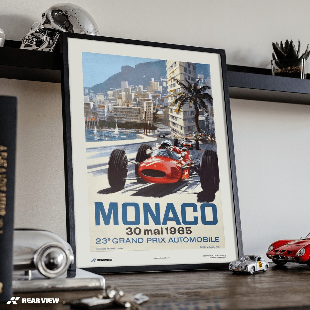 Vintage Grand Prix 1965 - Monaco Art Print