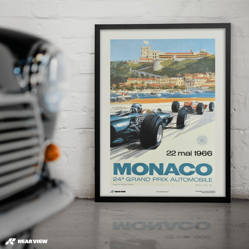 Vintage Grand Prix 1966 - Monaco Art Print