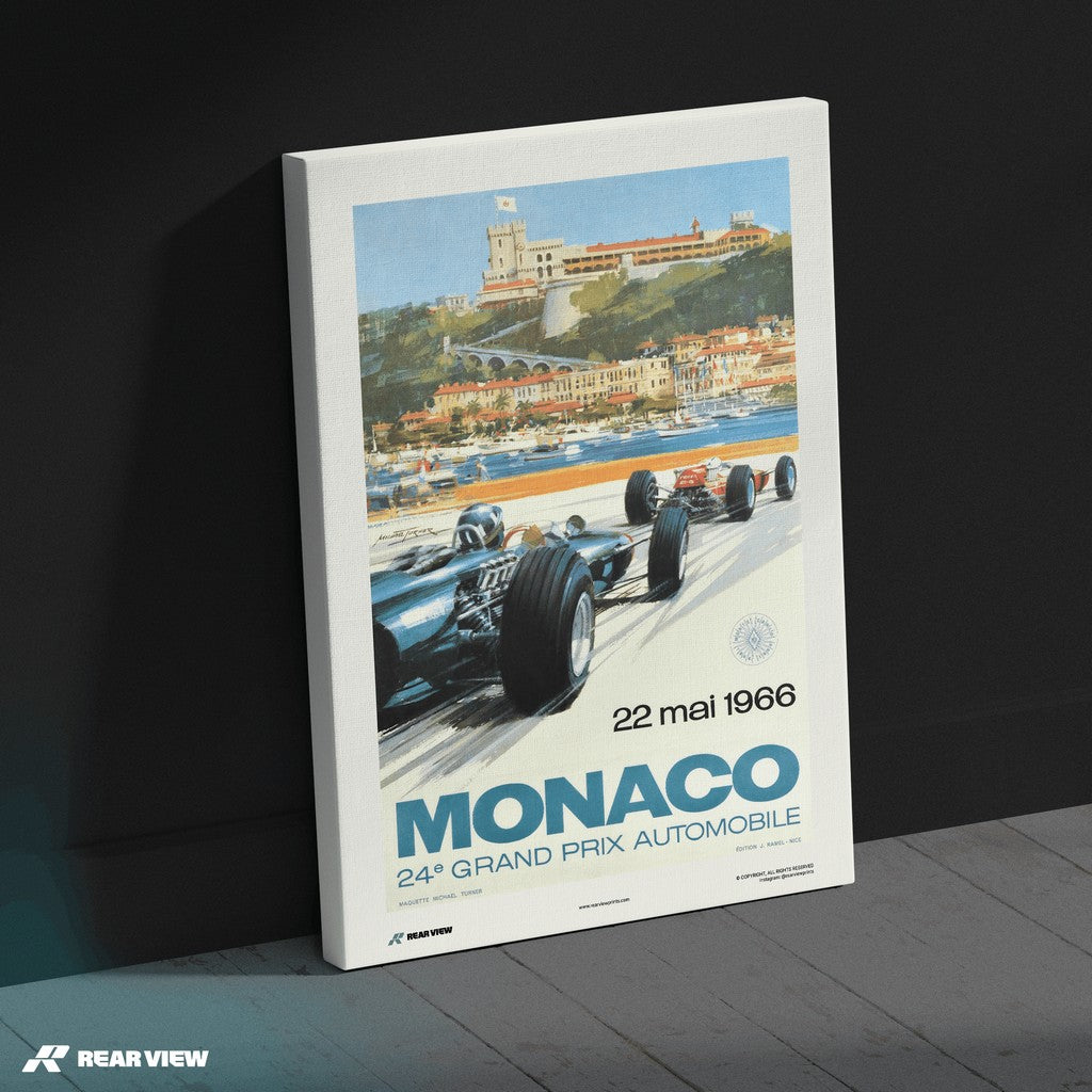 Vintage Grand Prix 1966 - Monaco Art Print