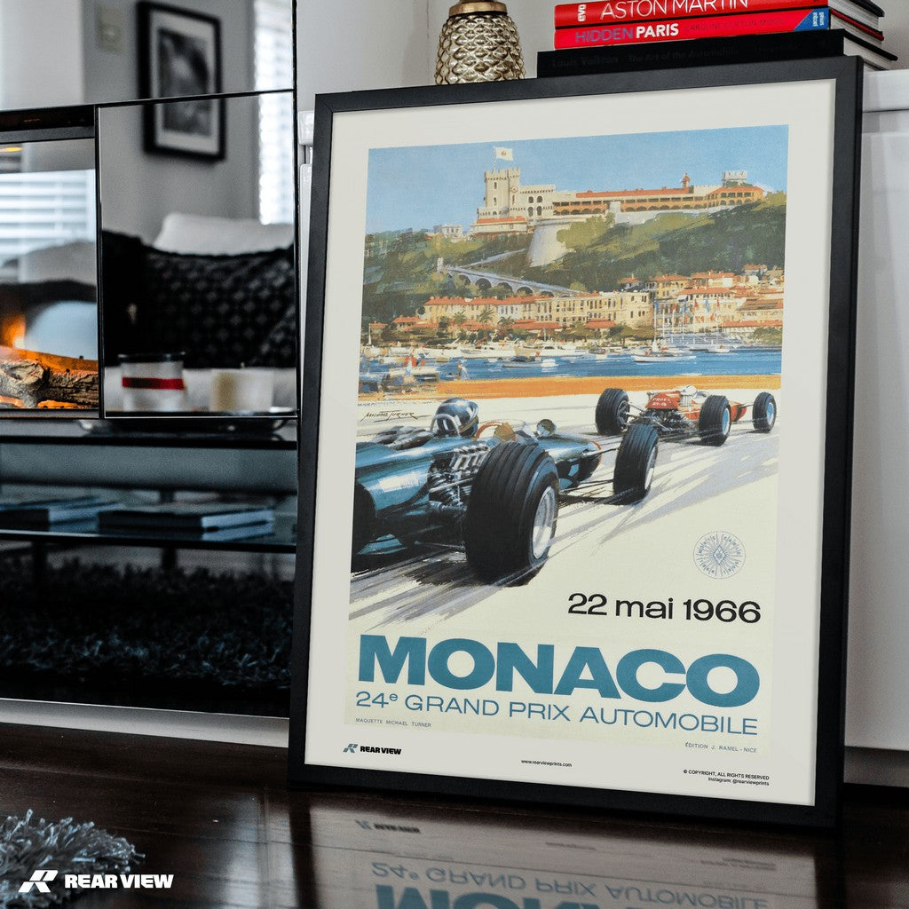 Vintage Grand Prix 1966 - Monaco Art Print