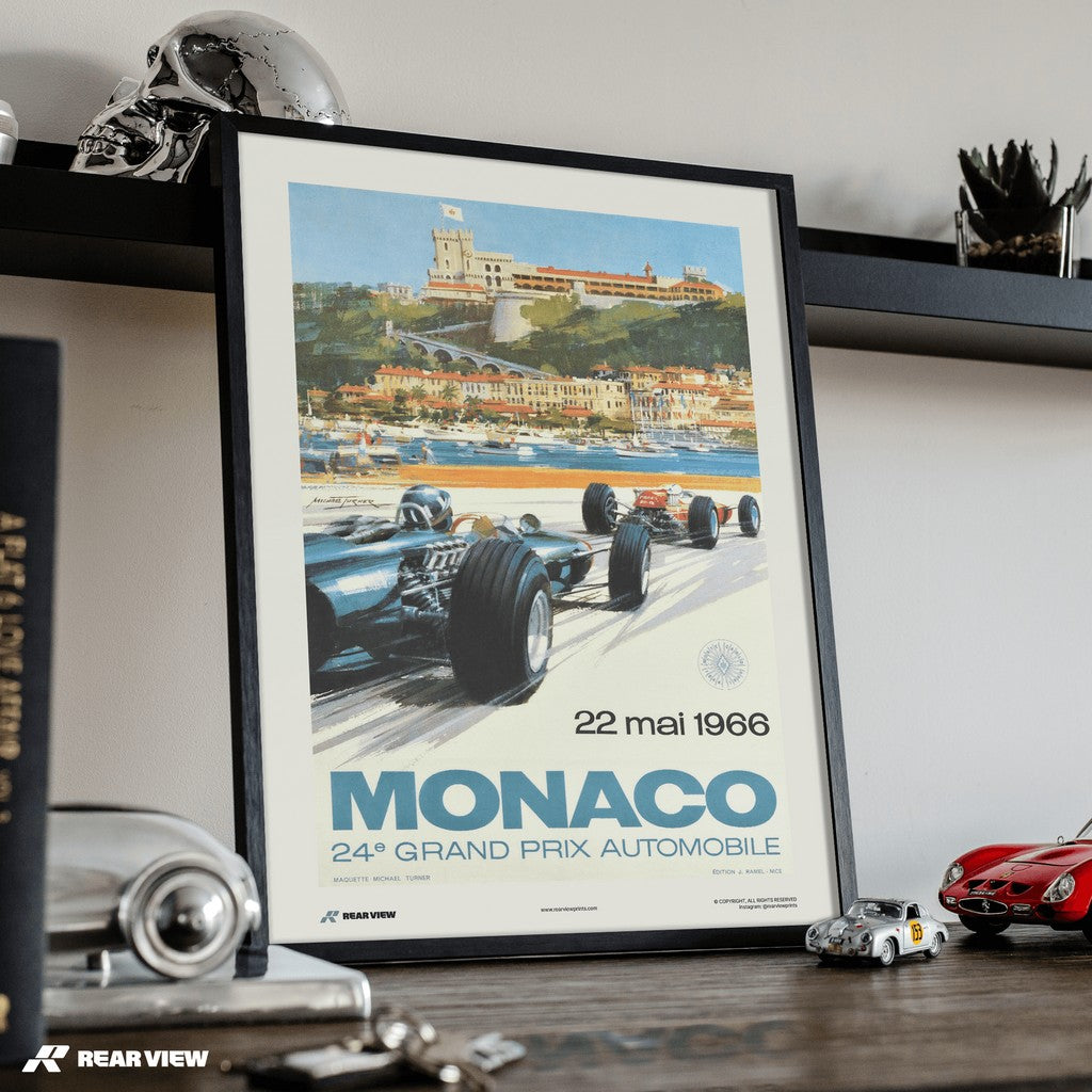 Vintage Grand Prix 1966 - Monaco Art Print