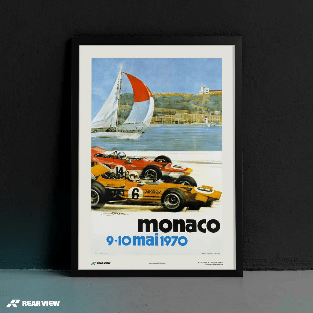 Vintage Grand Prix 1970 - Monaco Art Print