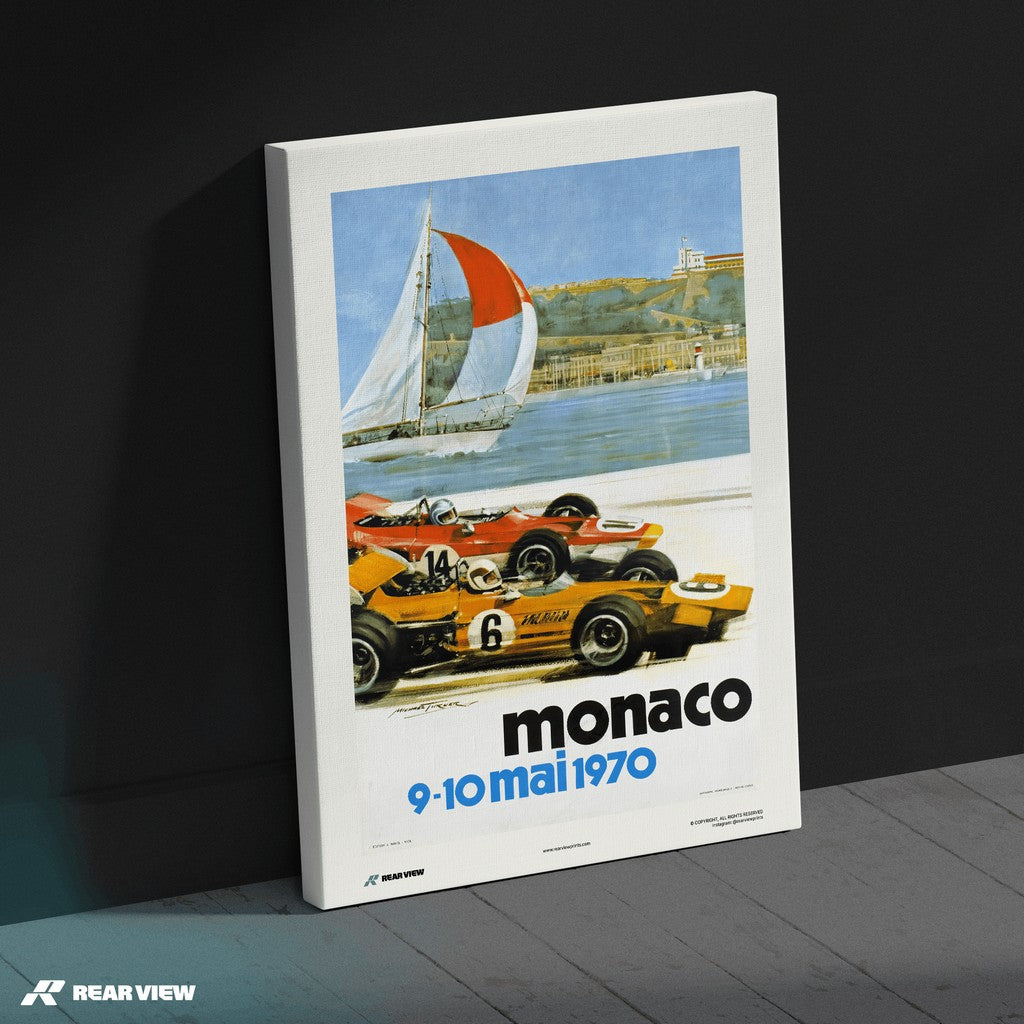 Vintage Grand Prix 1970 - Monaco Art Print