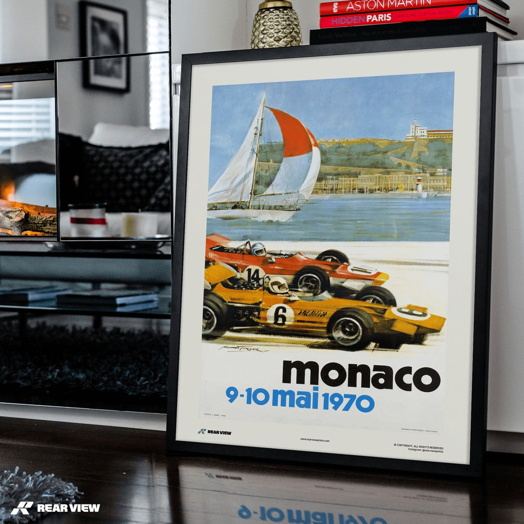 Vintage Grand Prix 1970 - Monaco Art Print