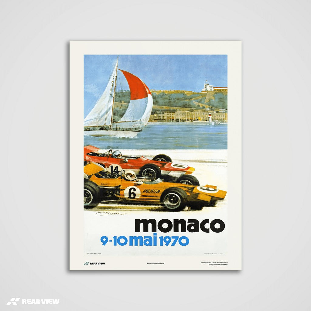 Vintage Grand Prix 1970 - Monaco Art Print