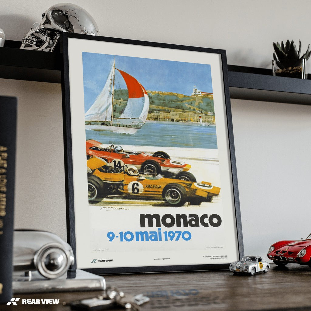 Vintage Grand Prix 1970 - Monaco Art Print