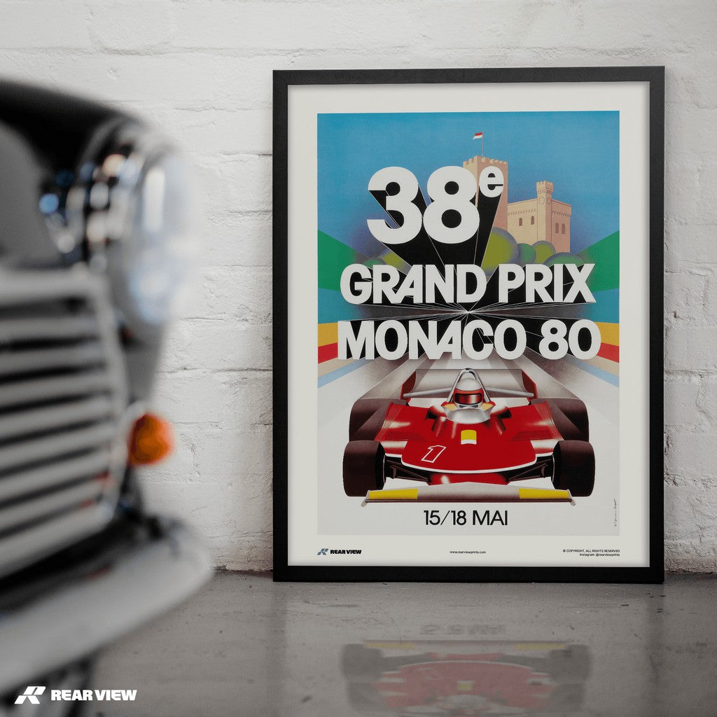 Vintage Grand Prix 1980 - Monaco Art Print