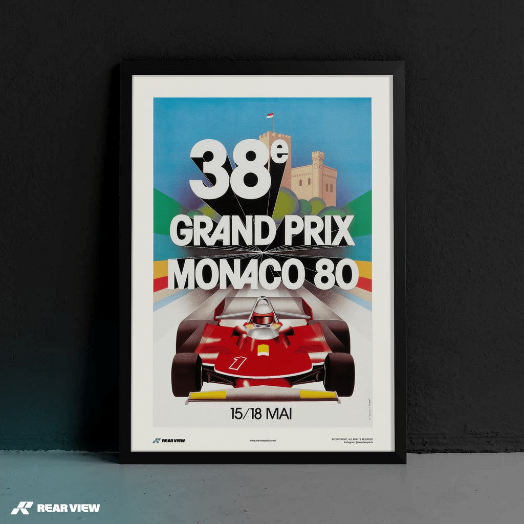 Vintage Grand Prix 1980 - Monaco Art Print