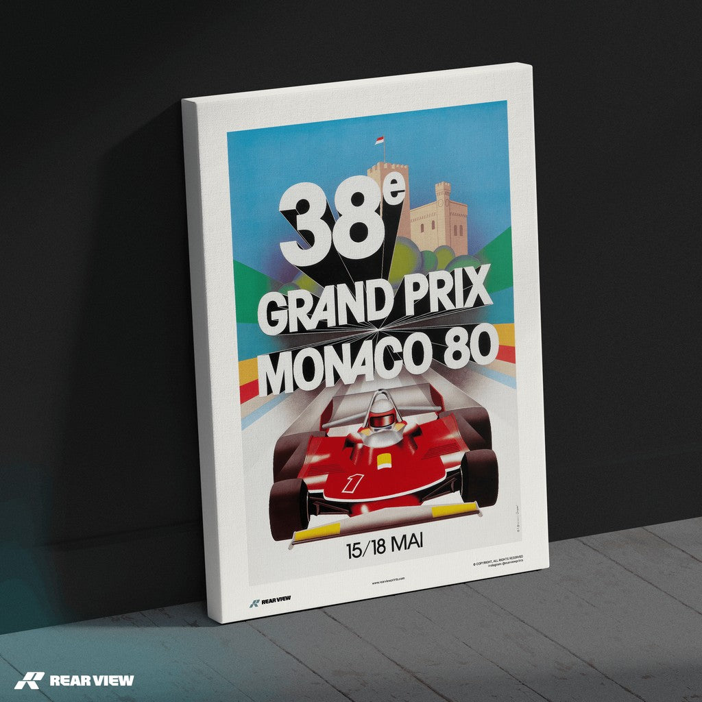 Vintage Grand Prix 1980 - Monaco Art Print