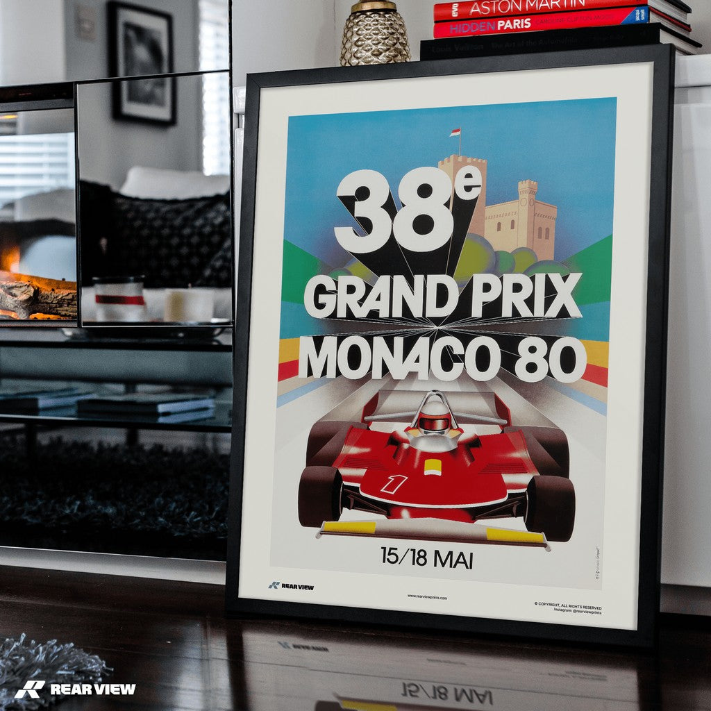 Vintage Grand Prix 1980 - Monaco Art Print