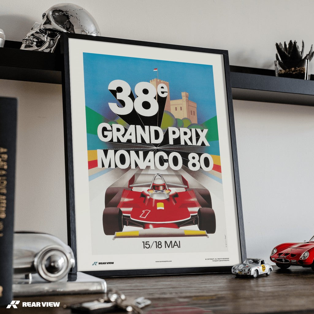 Vintage Grand Prix 1980 - Monaco Art Print