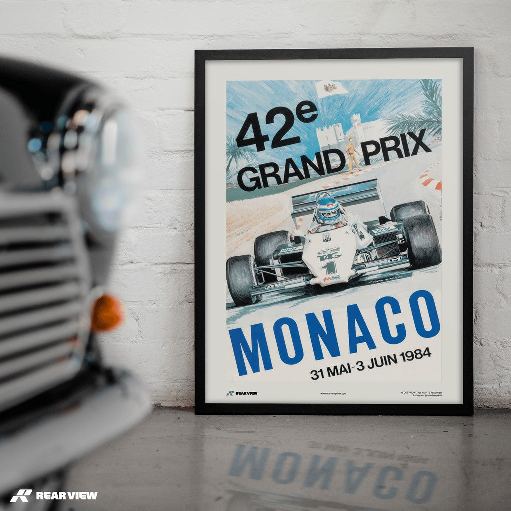 Vintage Grand Prix 1984 - Monaco Art Print