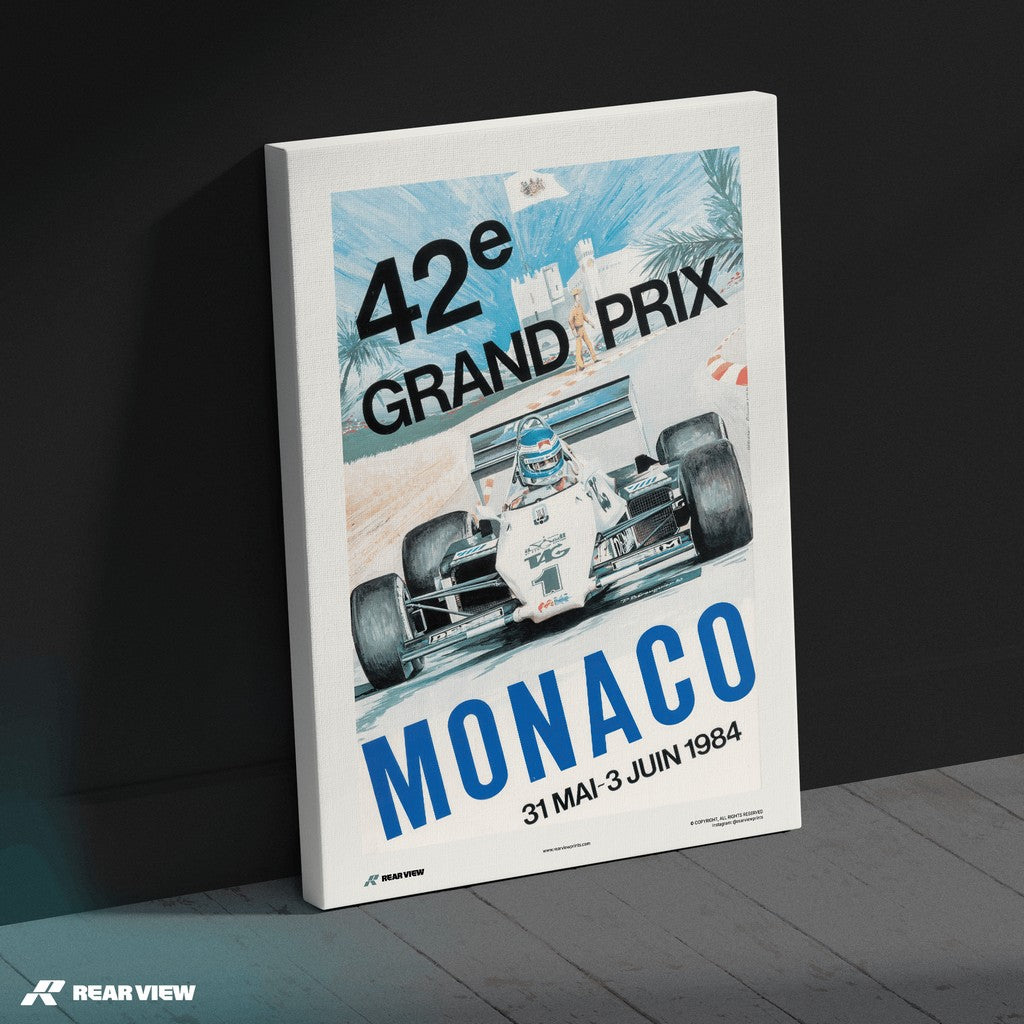 Vintage Grand Prix 1984 - Monaco Art Print