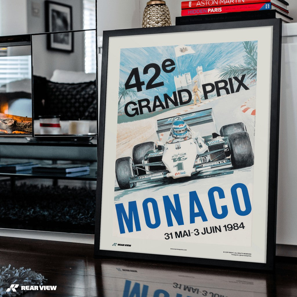 Vintage Grand Prix 1984 - Monaco Art Print