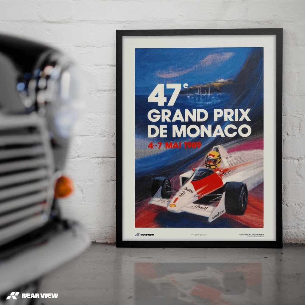 Vintage Grand Prix 1989 - Monaco Art Print