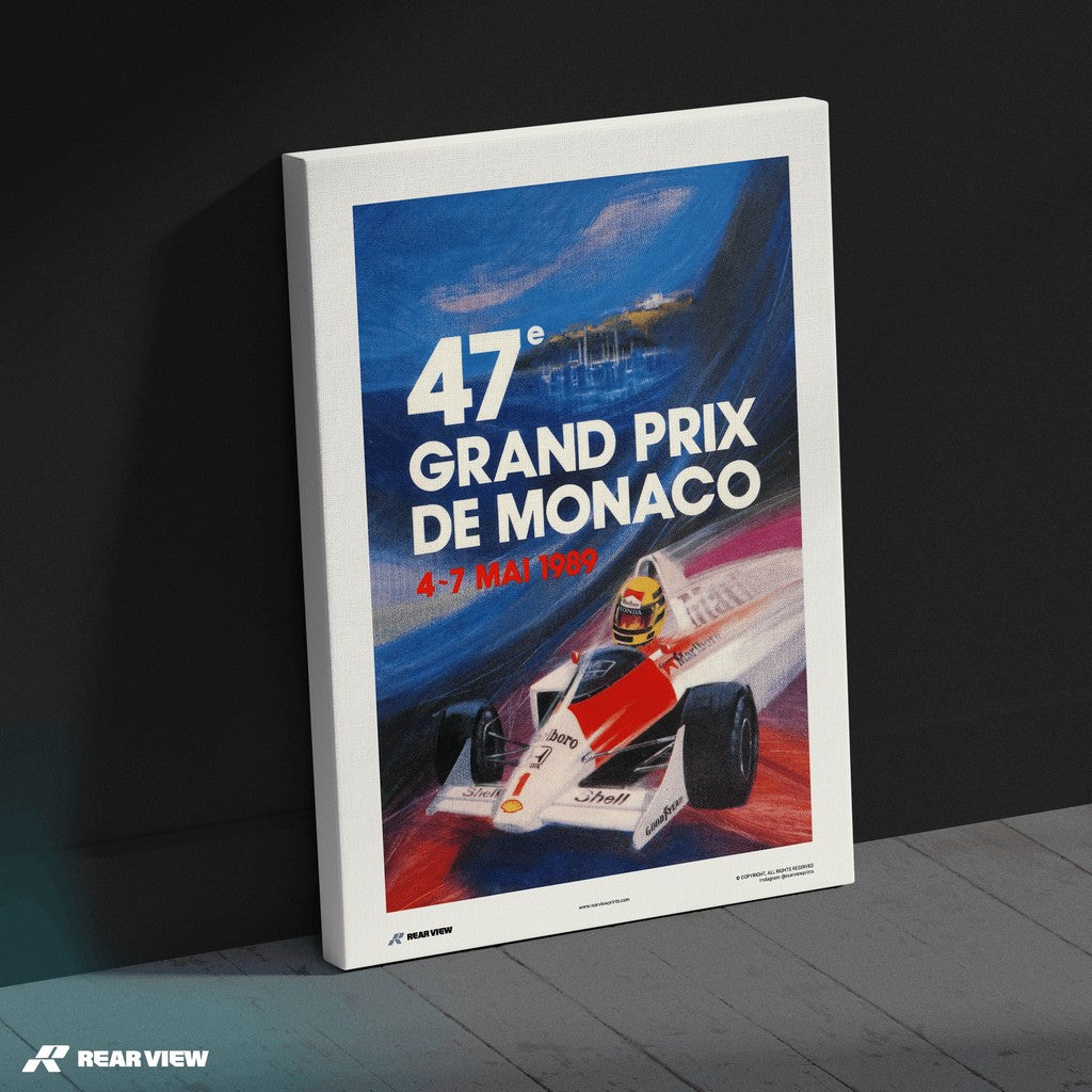 Vintage Grand Prix 1989 - Monaco Art Print