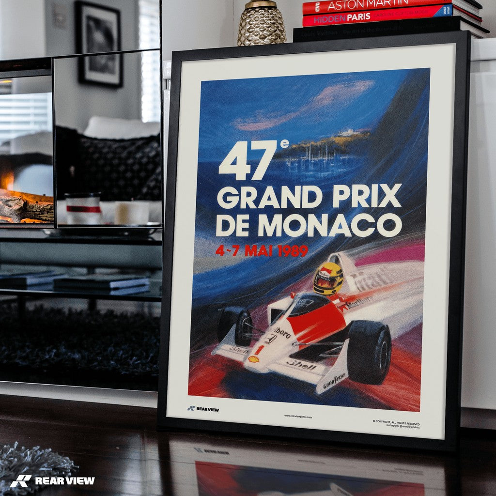 Vintage Grand Prix 1989 - Monaco Art Print