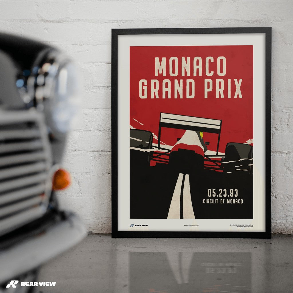 Vintage Grand Prix 1993 - Monaco Art Print