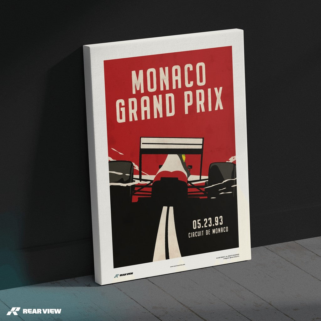 Vintage Grand Prix 1993 - Monaco Art Print