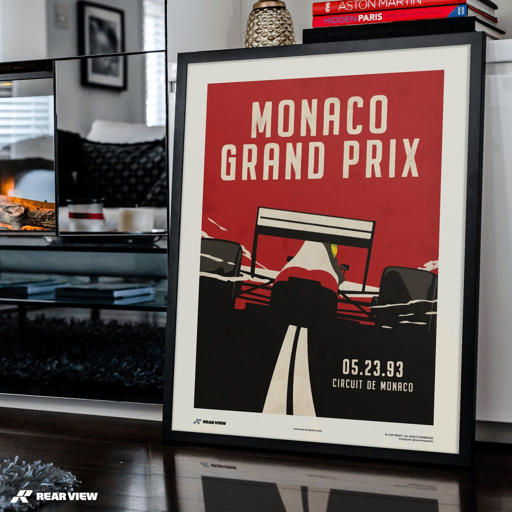 Vintage Grand Prix 1993 - Monaco Art Print