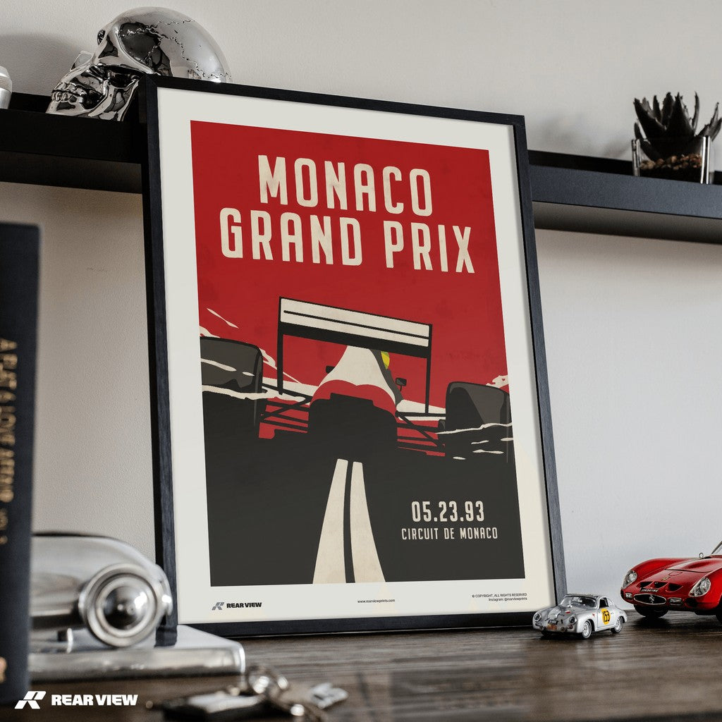 Vintage Grand Prix 1993 - Monaco Art Print