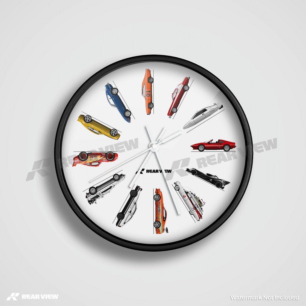 Movie Cars - Clock