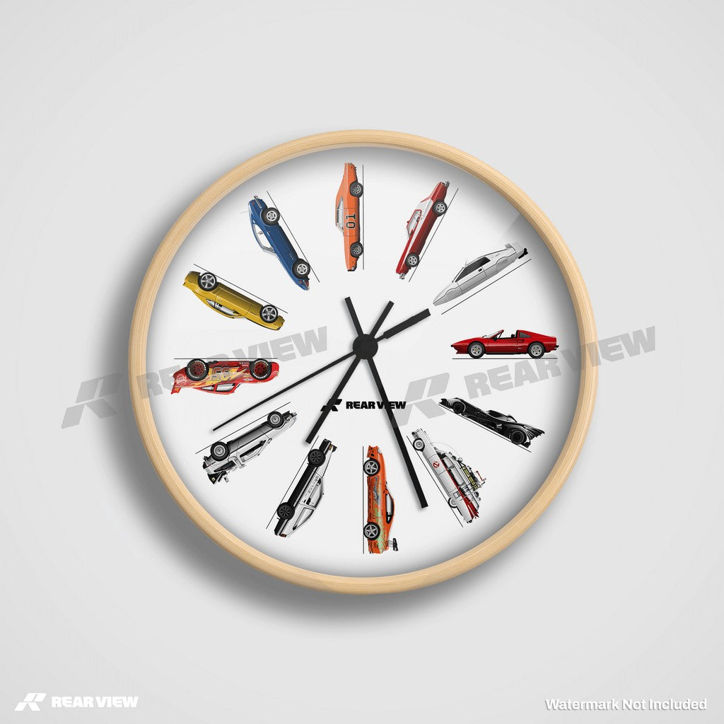 Movie Cars - Clock