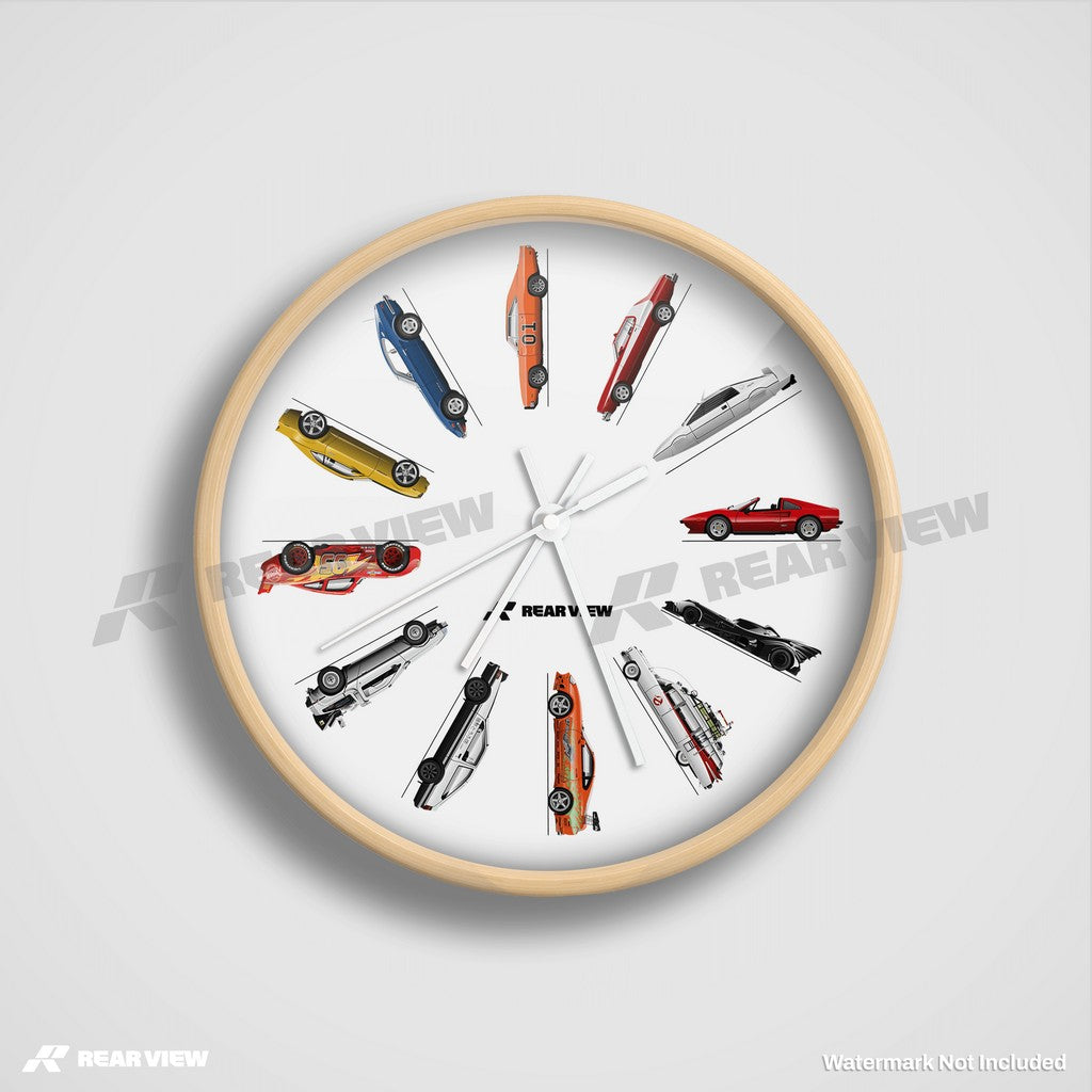 Movie Cars - Clock