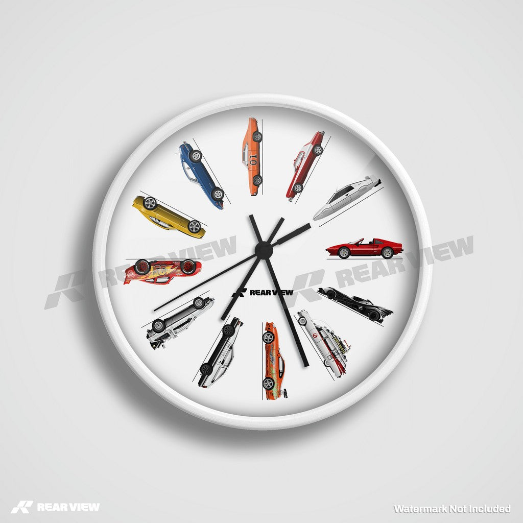 Movie Cars - Clock