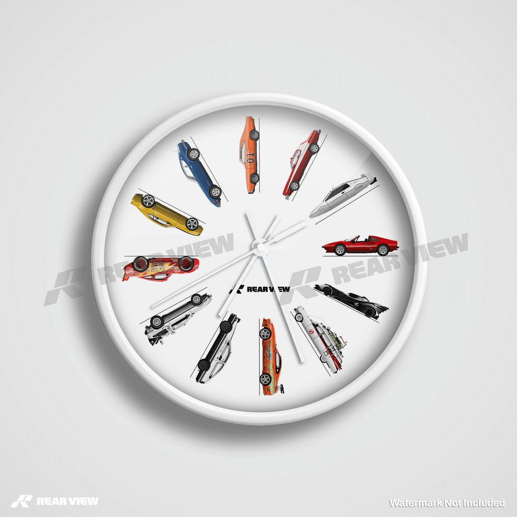 Movie Cars - Clock