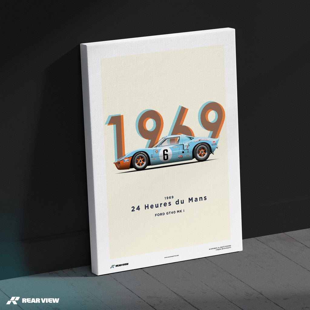 The Two Time Champion - GT40 1969 Art Print