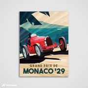 Premier Grand Prix de Monaco 1929 – طباعة فنية