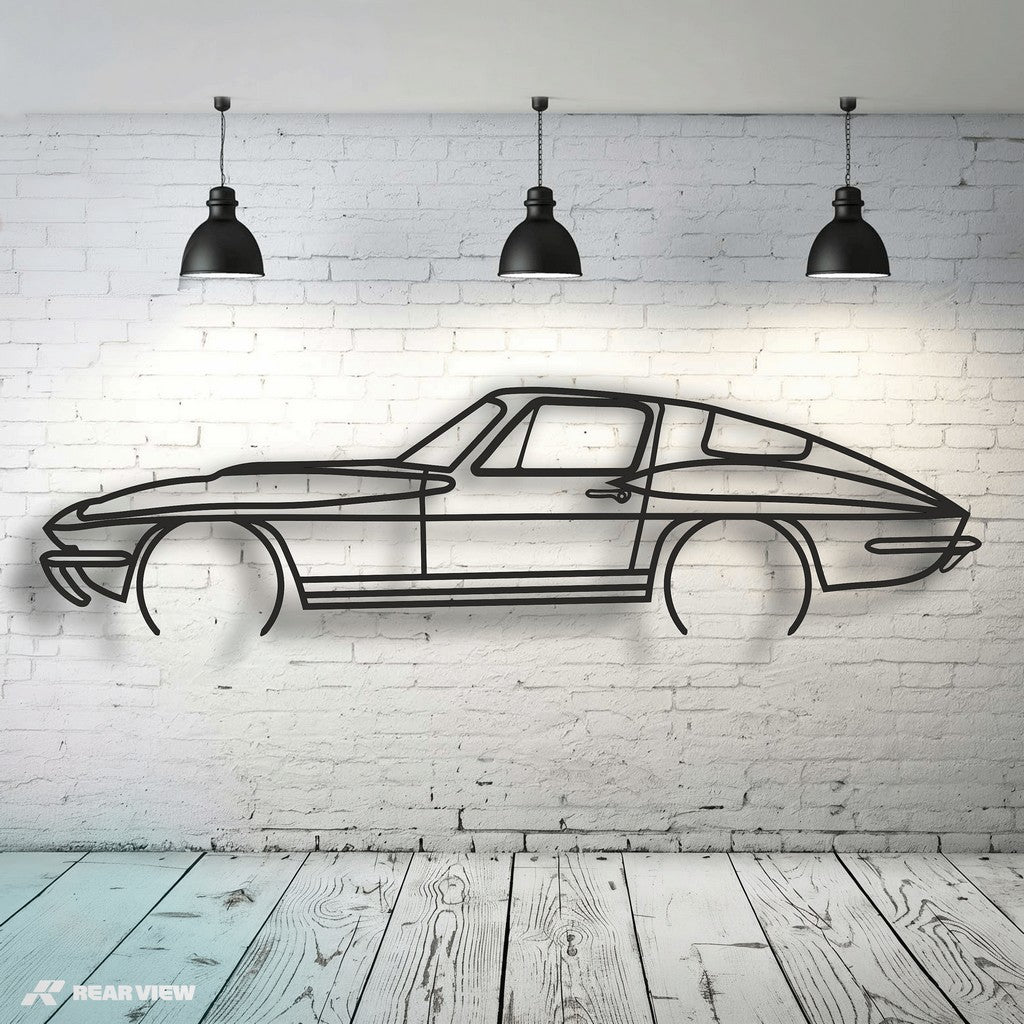 Curved Thunder - C3 Stingray Metal Wall Art