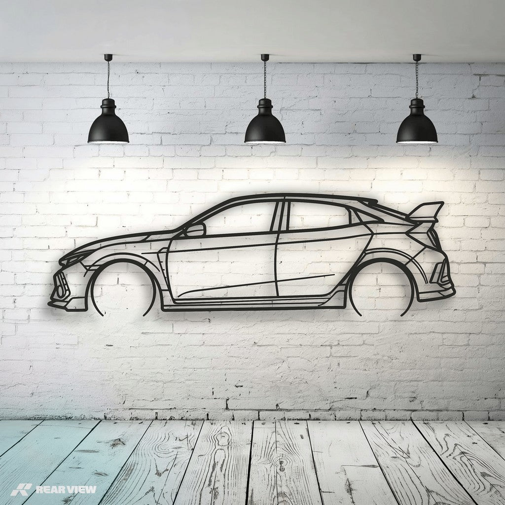 Track Sprint - Civic Type R Metal Wall Art