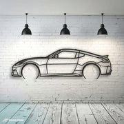 Curved Racer - 350Z Metal Wall Art