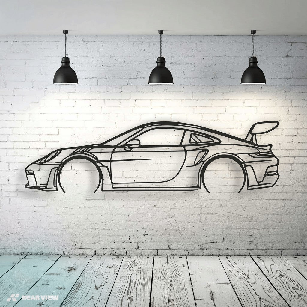 Track Line – 911 GT3 RS992 Metal Wall Art