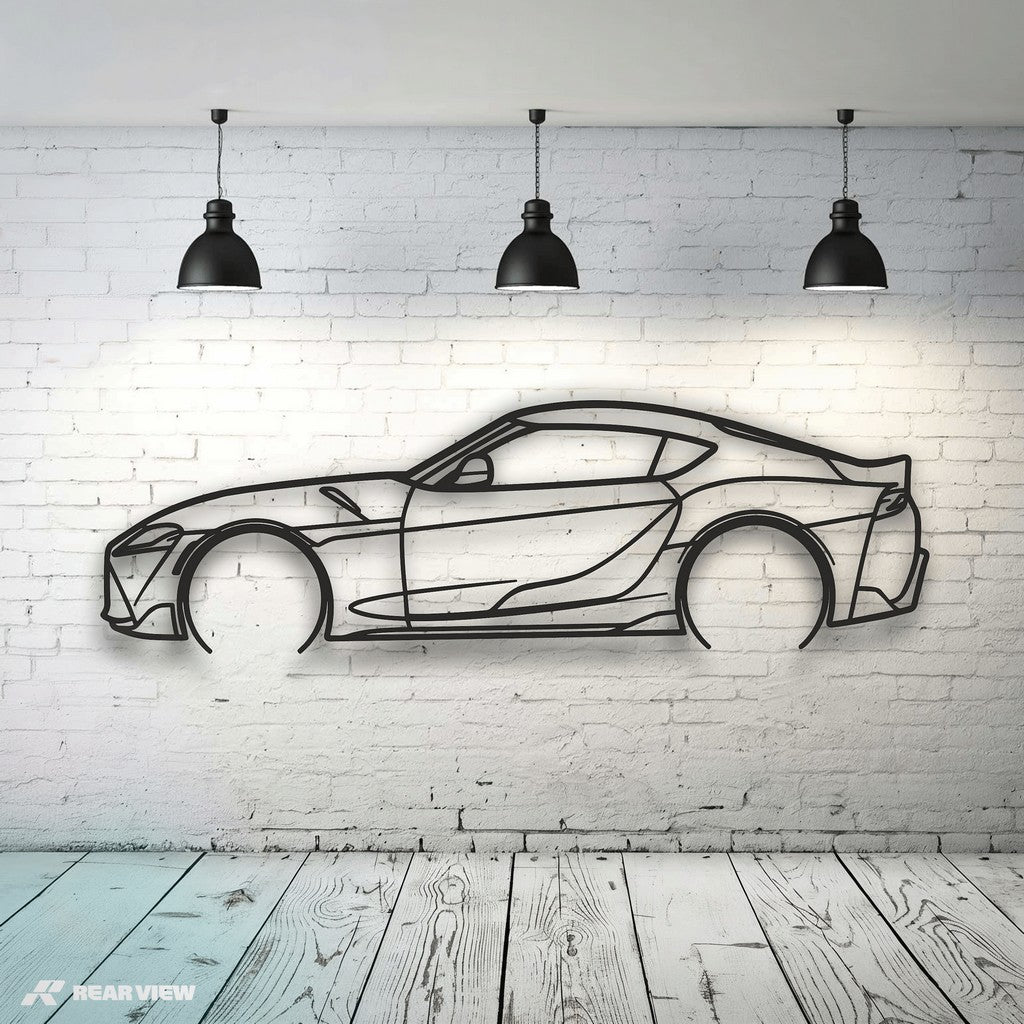 Curve Strike - GR Supra Metal Wall Art