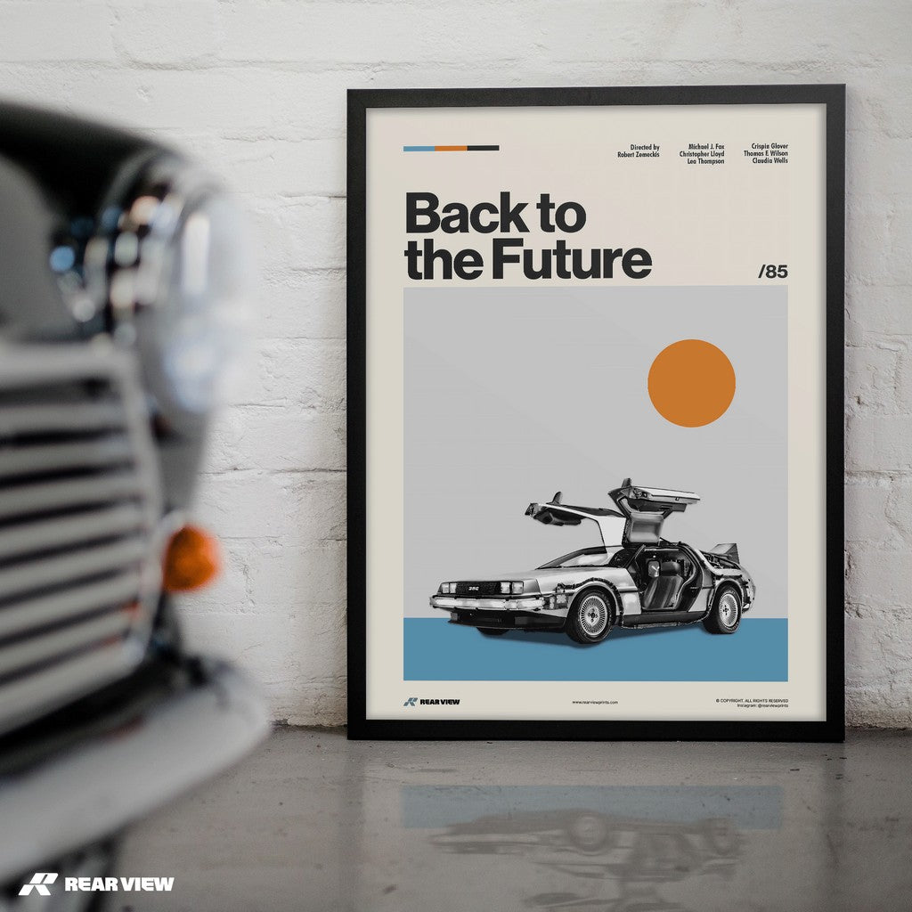 Outatime Chronicles - The Back to the Future DeLorean Art Print