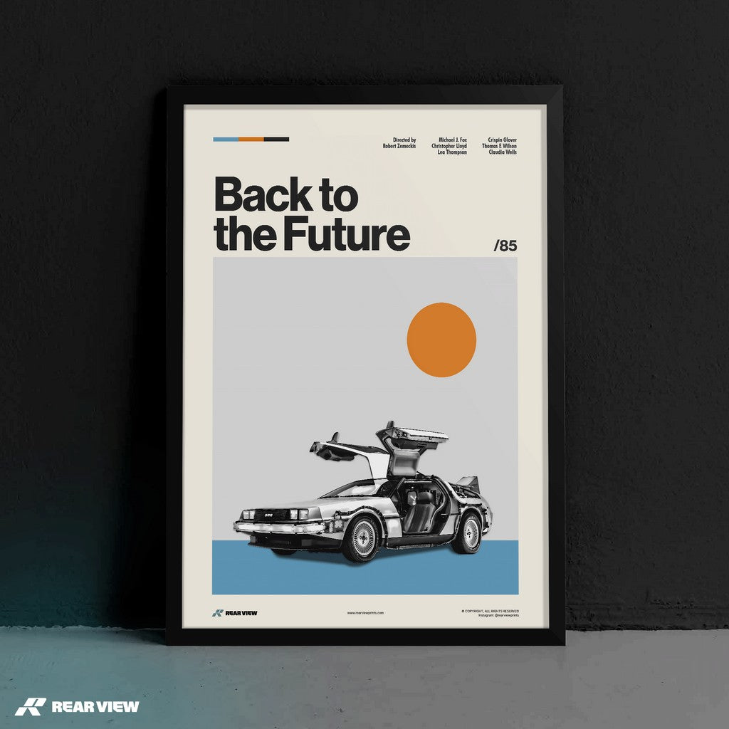 Outatime Chronicles - The Back to the Future DeLorean Art Print