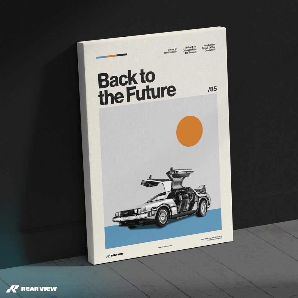 Outatime Chronicles - The Back to the Future DeLorean Art Print