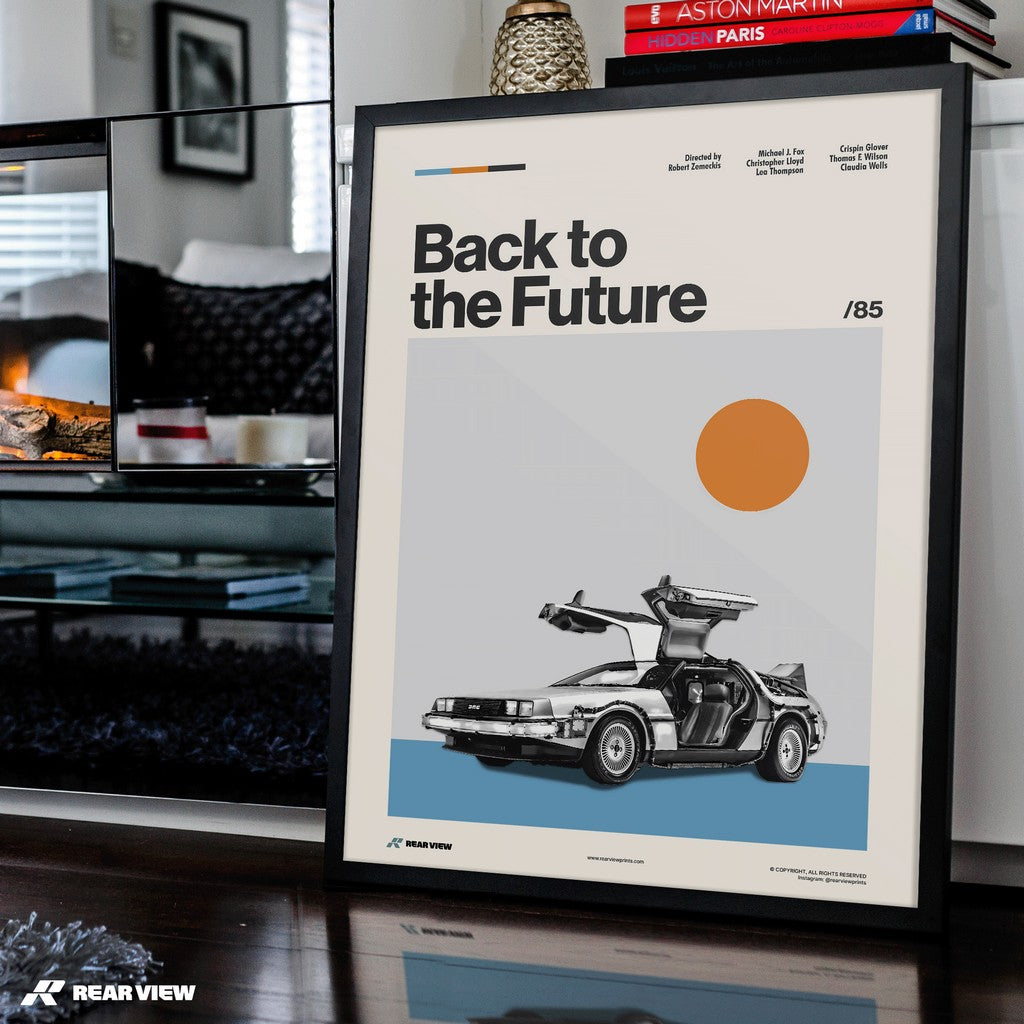 Outatime Chronicles - The Back to the Future DeLorean Art Print