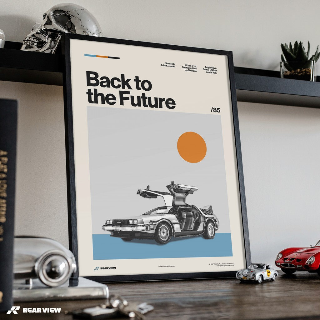 Outatime Chronicles - The Back to the Future DeLorean Art Print