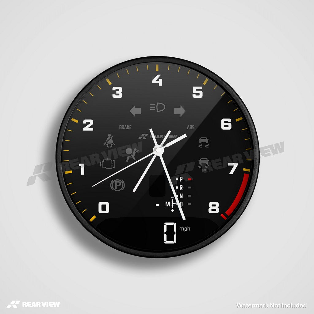 GT2RS Automatic Speed Dial - Black Clock
