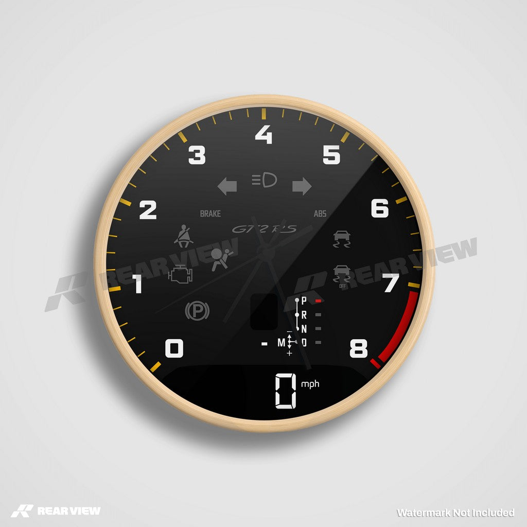 GT2RS Automatic Speed Dial - Black Clock